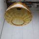 Amber glass hanging lamp 1960