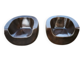 Pair of Moon armchairs in fibreglass