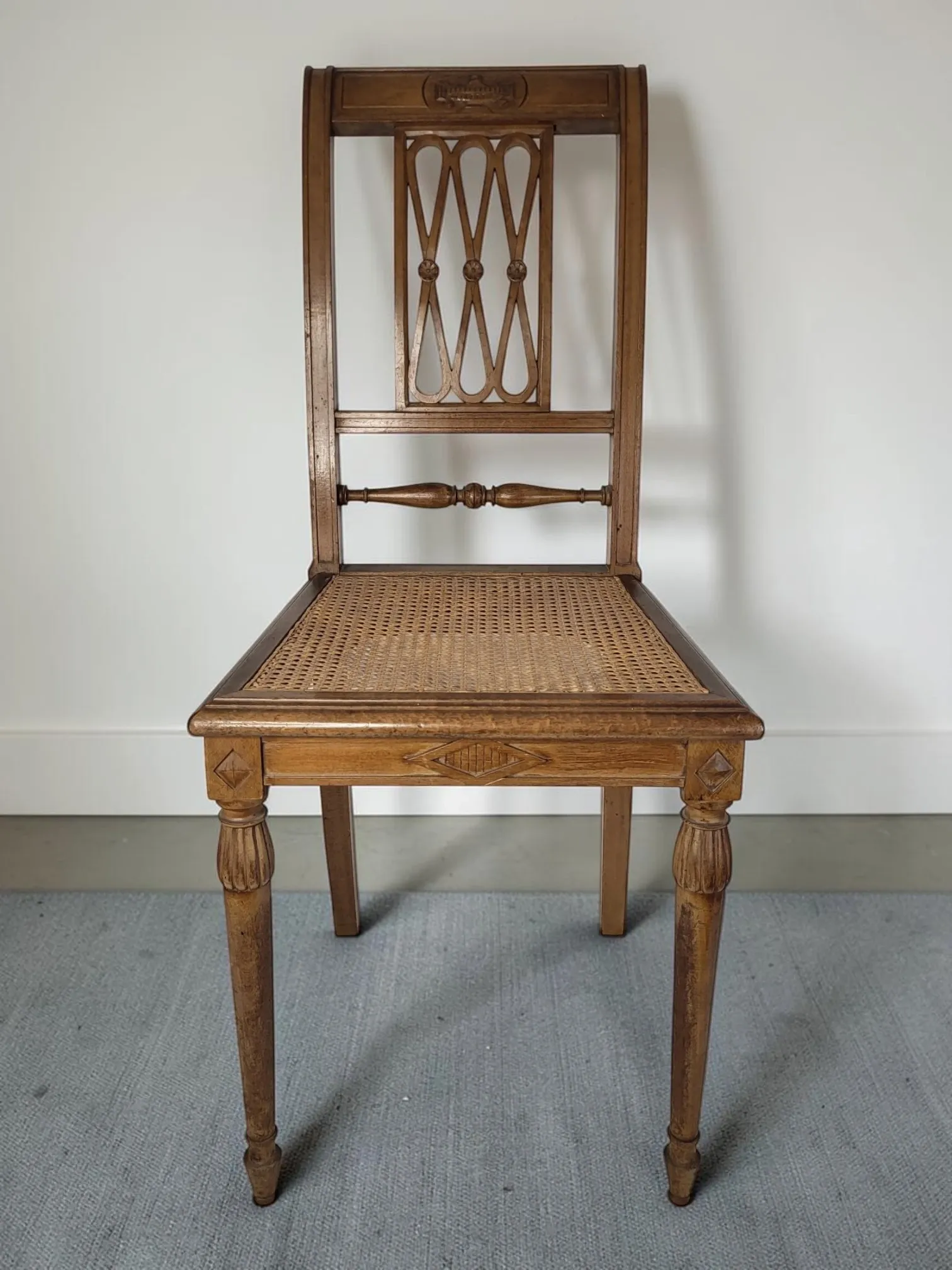 Caned chair Directoire / Louis XVI style