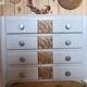 Art Deco chest of drawers with mustache feet