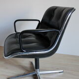 Charles Pollock leather armchair