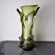 Vase seguso vert en verre de murano, italie, 1960