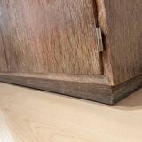 Art Deco Office Cabinet in Limed Oak from De Coene, 1935