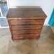 Antique oak burr chest of drawers - 4 drawers - marquetry inlay from the early 21st century