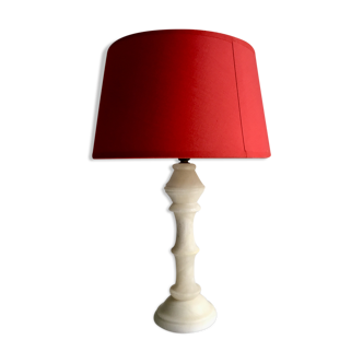 Lampe vintage pierre d'albâtre
