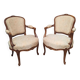 Pair of Louis XVI style armchairs