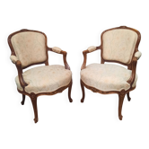 Paire de fauteuils de style Louis XVI
