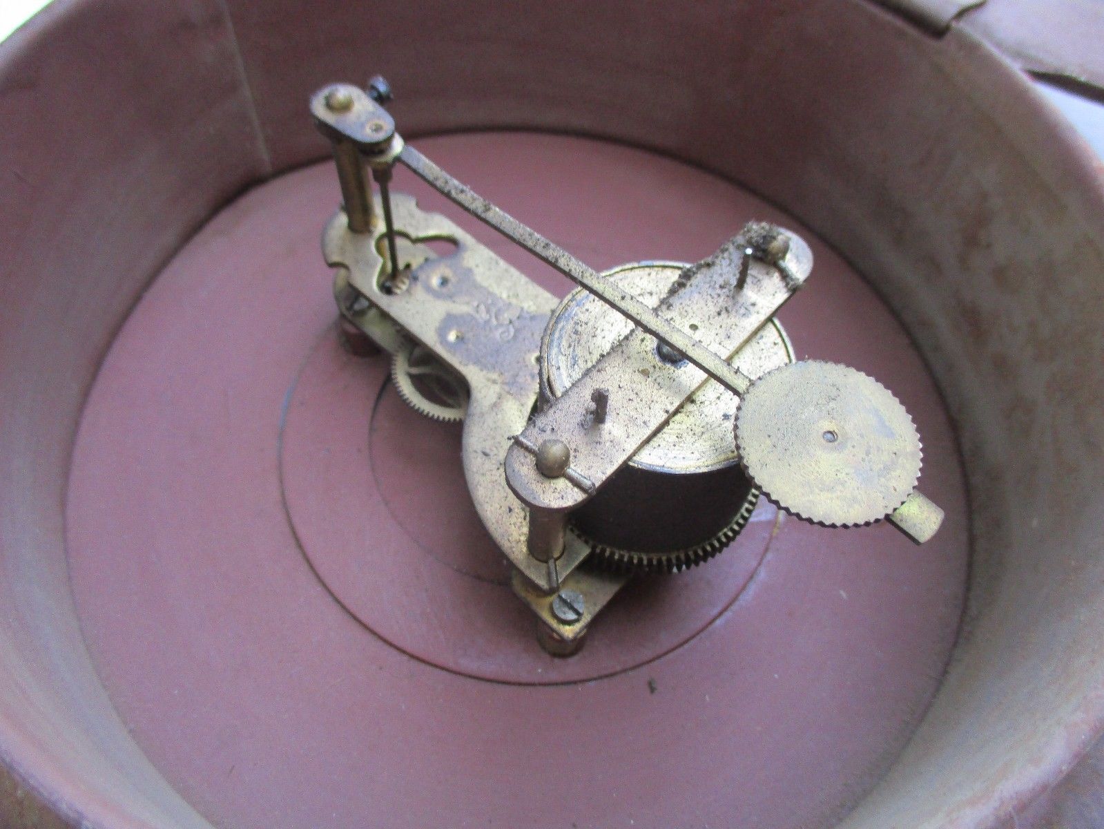 Old wall pendulum plate late 19th century