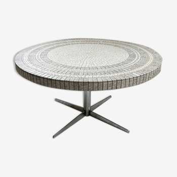 Coffee table Heinz Lilienthal marble mosaic