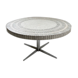 Table basse Heinz Lilienthal mosaïque marbre