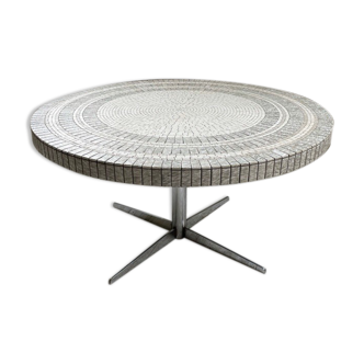 Coffee table Heinz Lilienthal marble mosaic