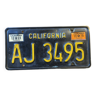 California plate AJ 3495