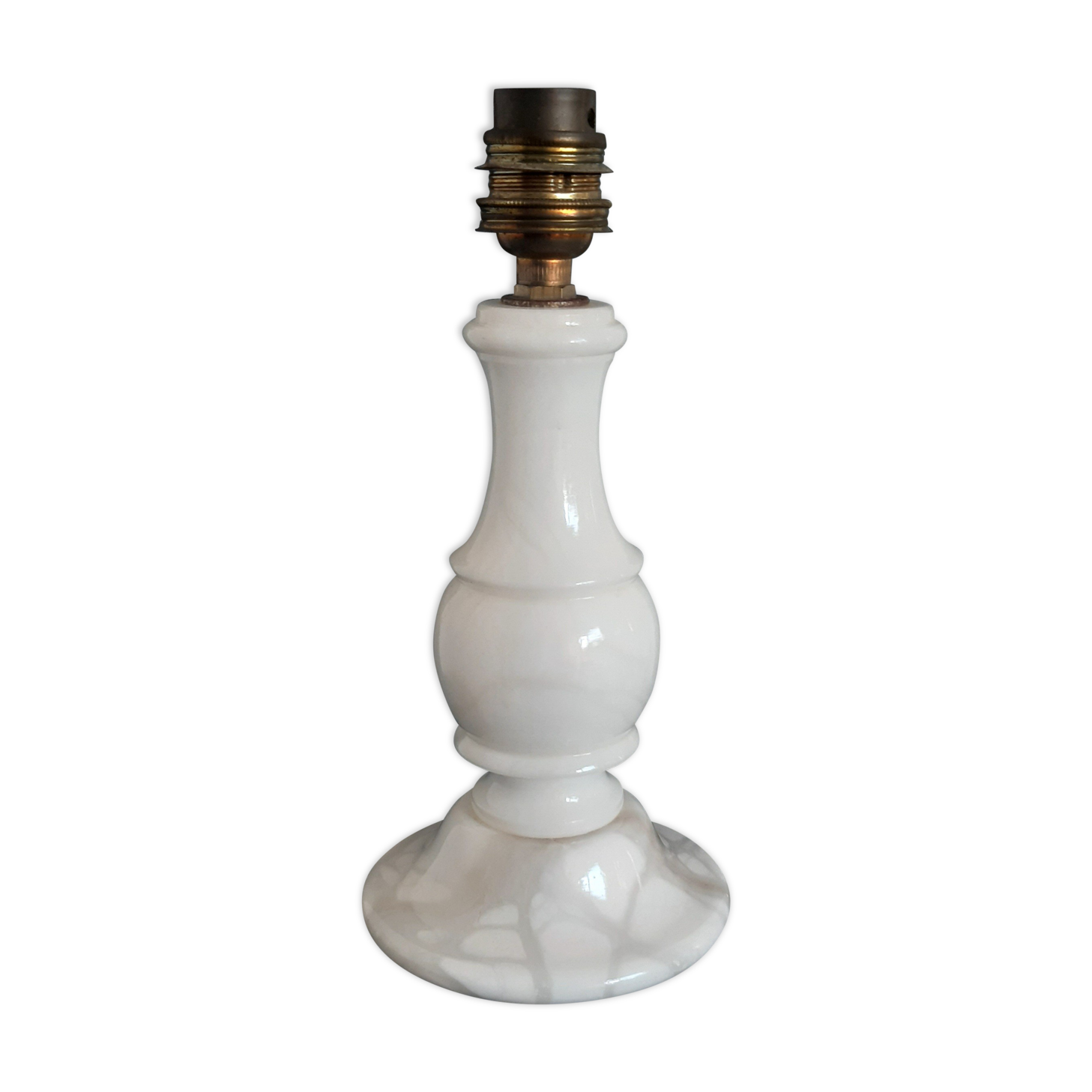 Alabaster lamp foot