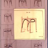 Chair Thonet A 429 of 1928 starred seat