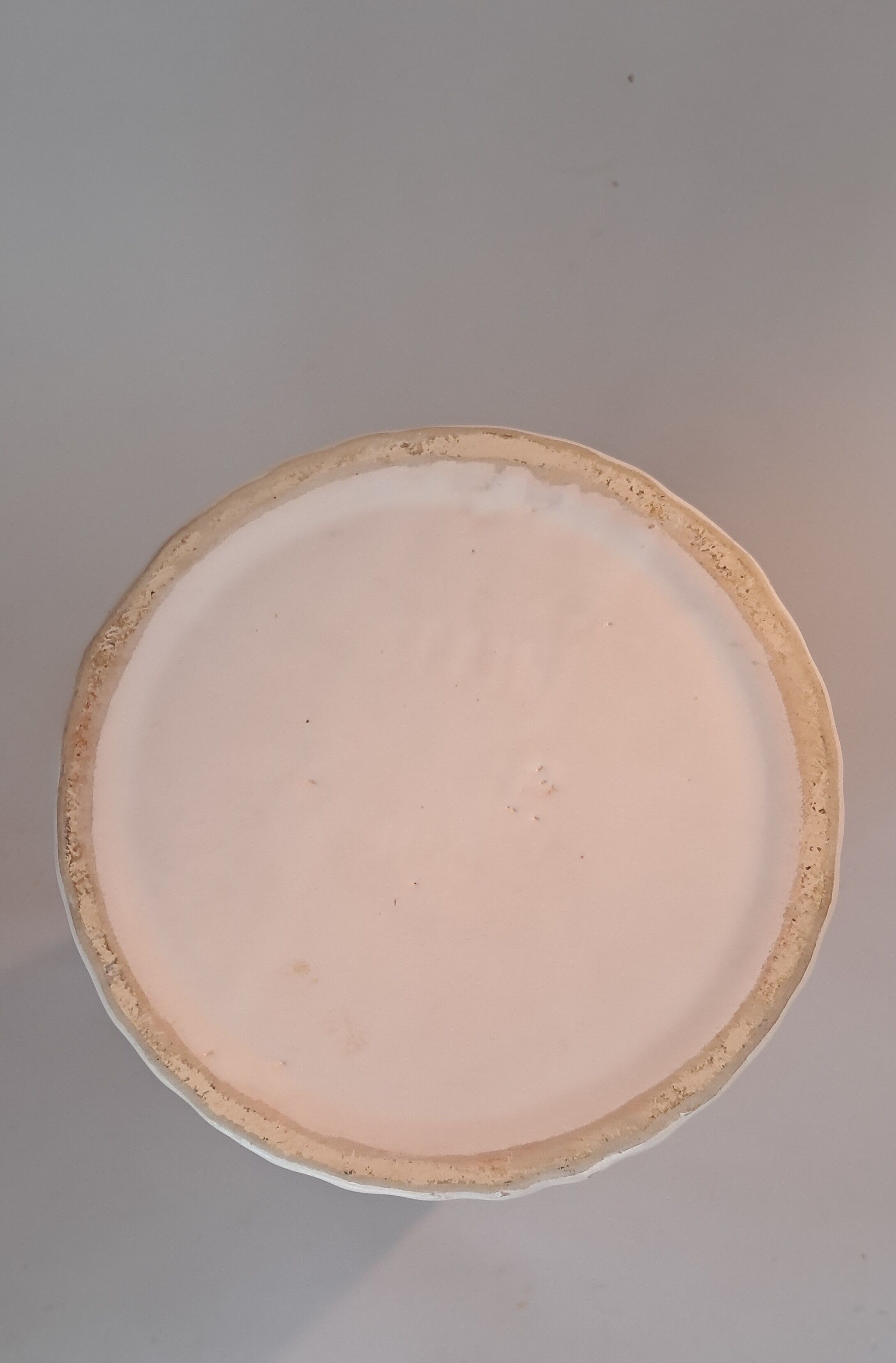 White ceramic umbrella stand, Italy circa 1970.