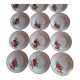 Lot of 12 old Rose Mai plates