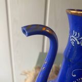 Aiguiere opaline bleu Turquie XIXEME