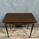 Parisian Louis XVI style desk in mahogany and gilded bronze