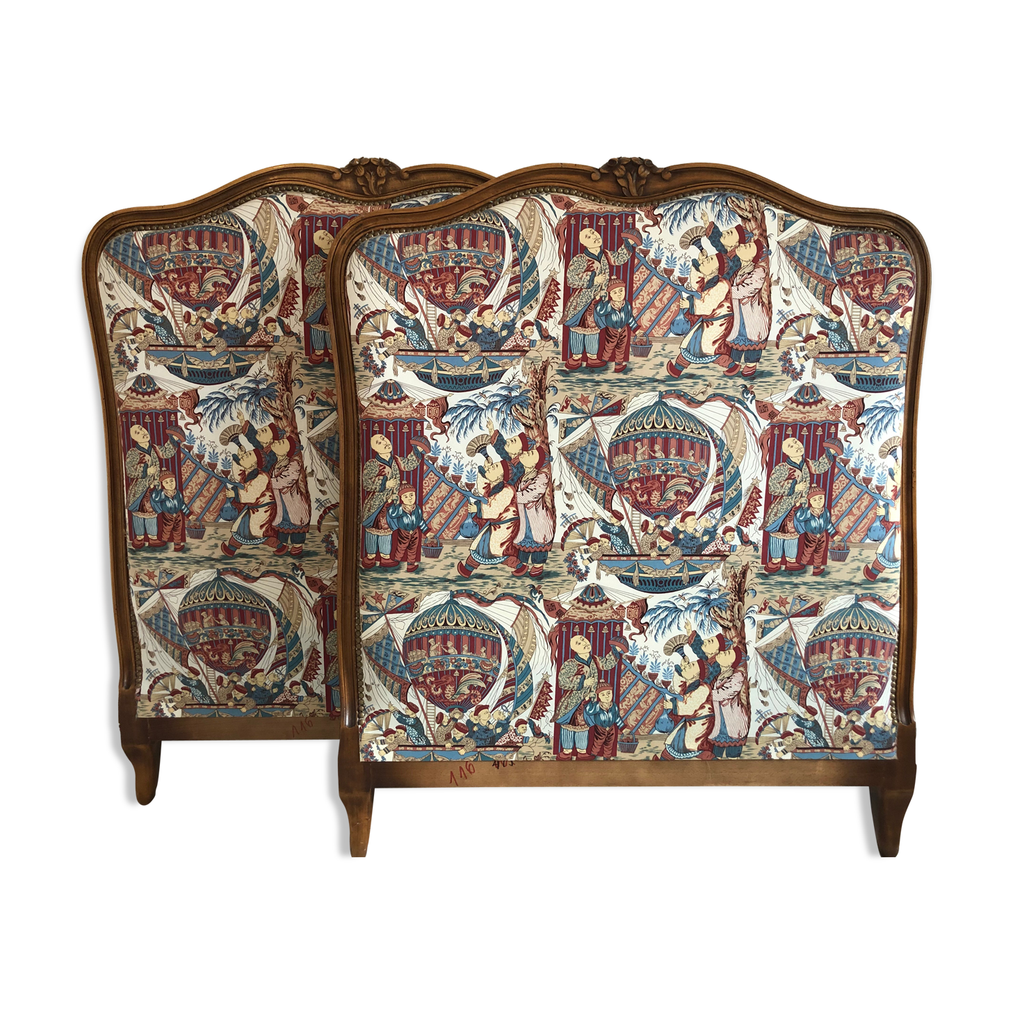 Chinese-decorated headboard