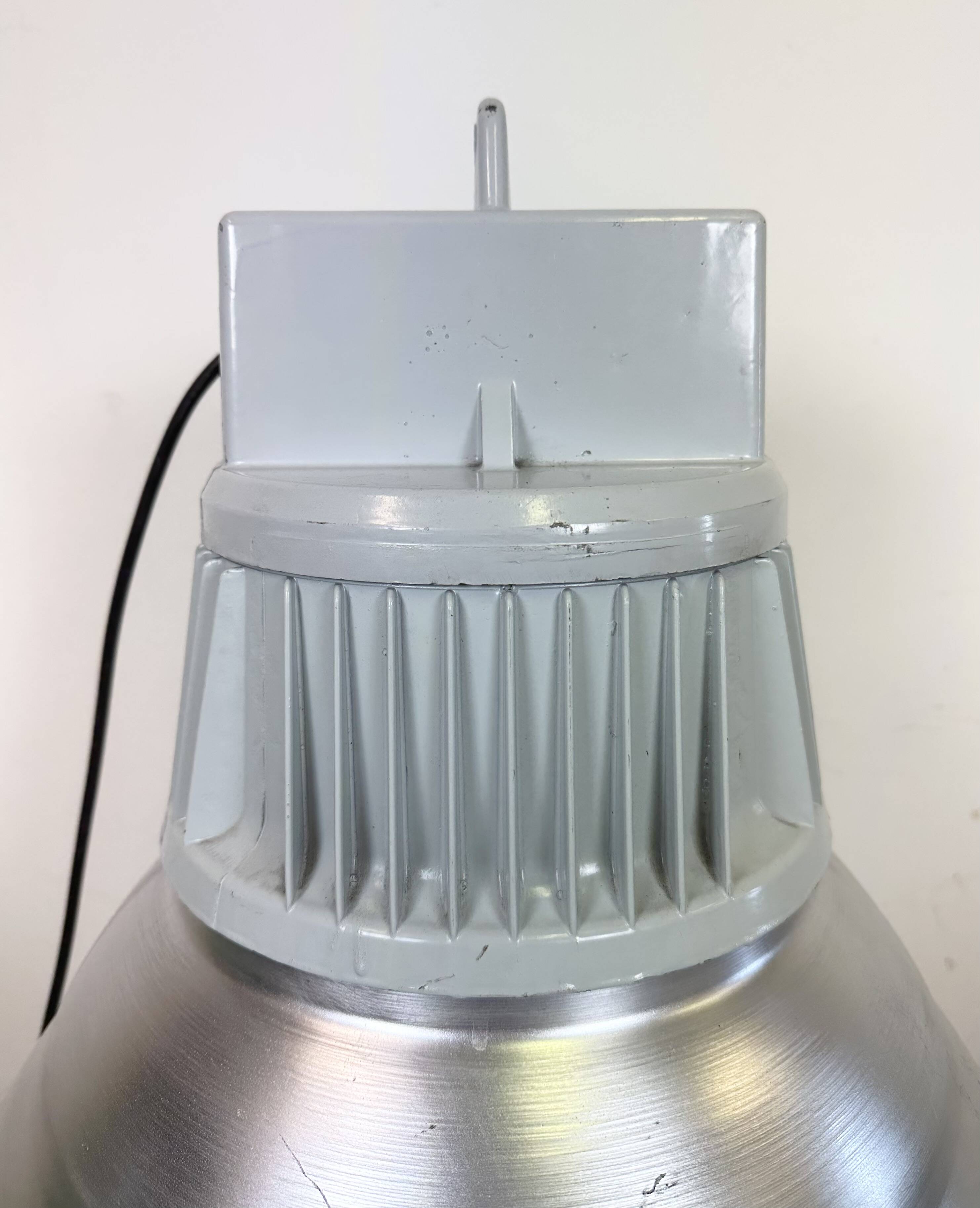 Large Industrial Aluminium Pendant Light from Elektrosvit, 1960s