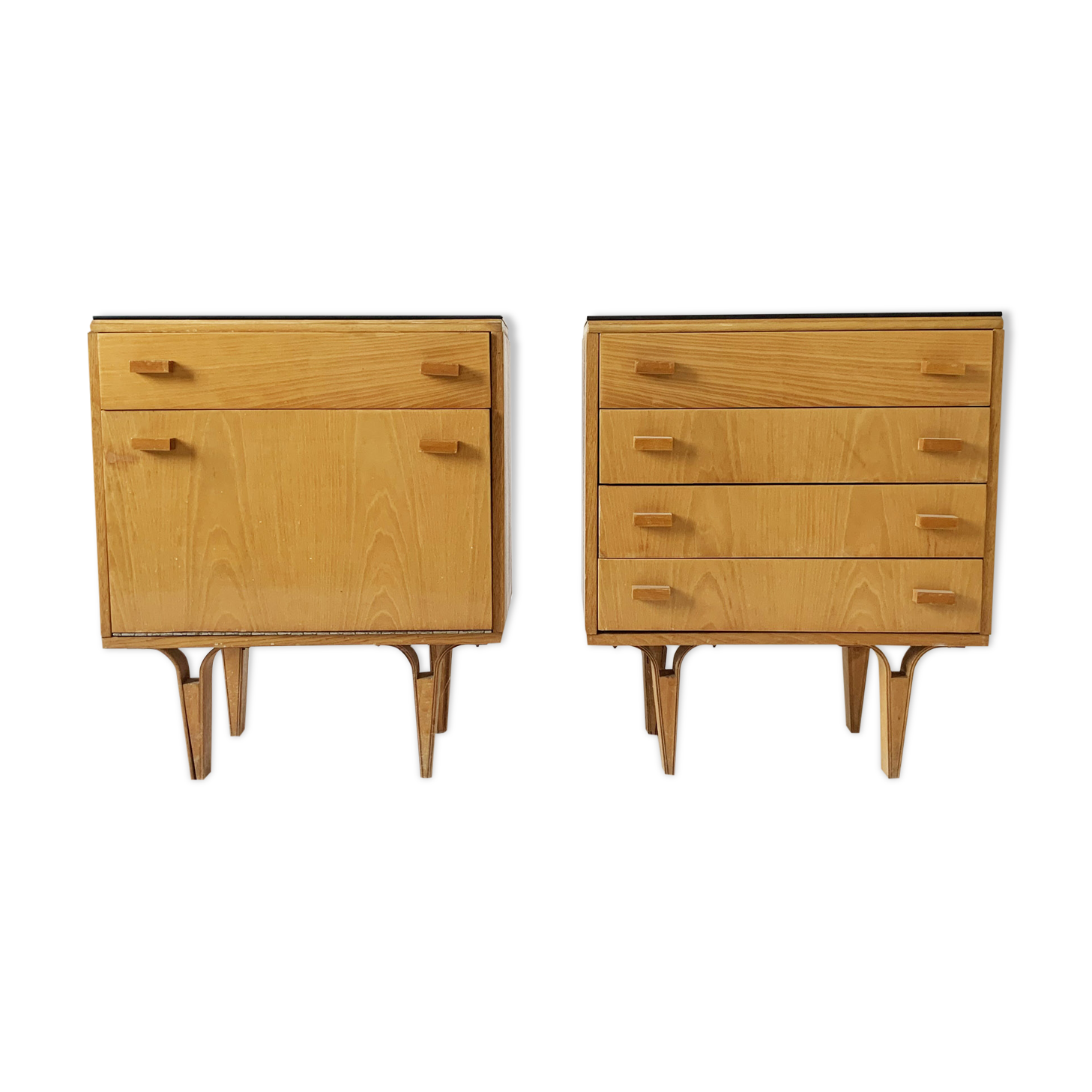 Pair of Nightstands, Novy Domov, Czechoslovakia, 1960s