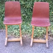 Paire de chaises vintage années 60 pagholz
