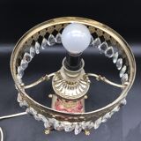 Vintage bedside with grapevines and chiseled crystal