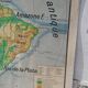Map of the American continent Vidal-Lablache (1950s)