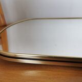 Gold edge mirror, vintage freeform 1970