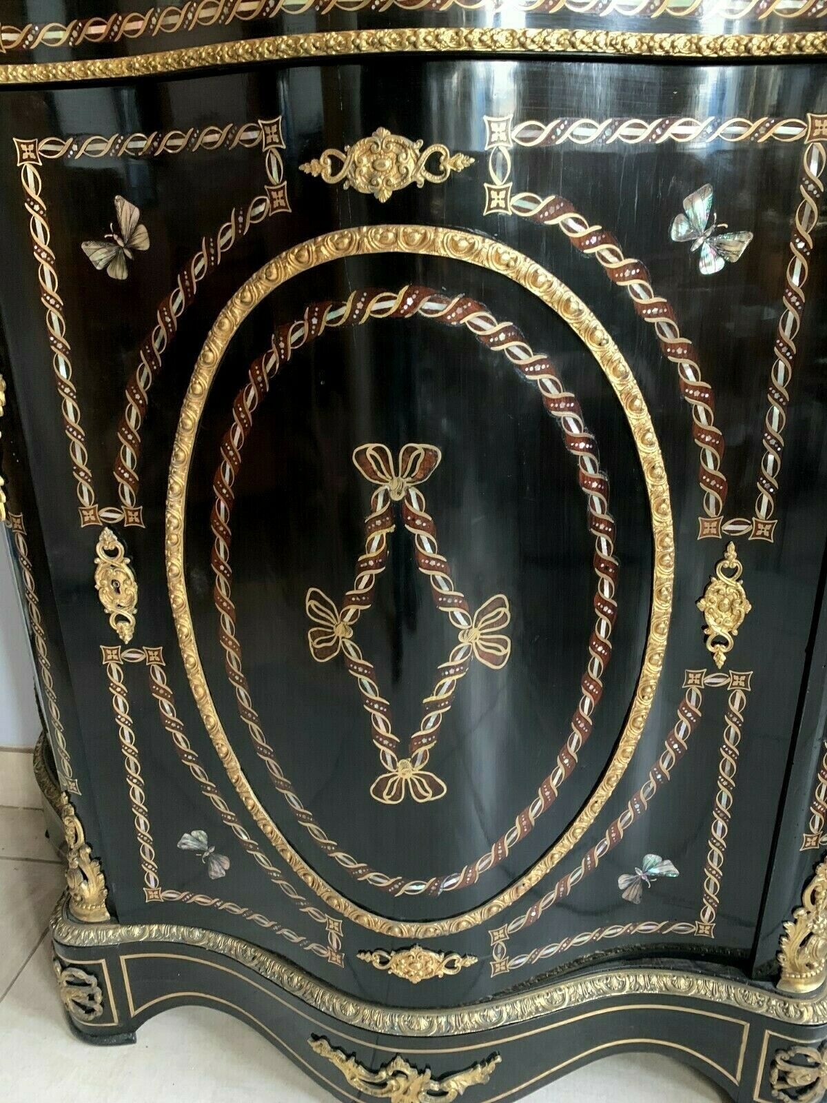 Curved furniture with support height Napoleon III Buffet Napoleon III 19th century