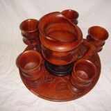 Wooden orangeade set, Martinique 1970