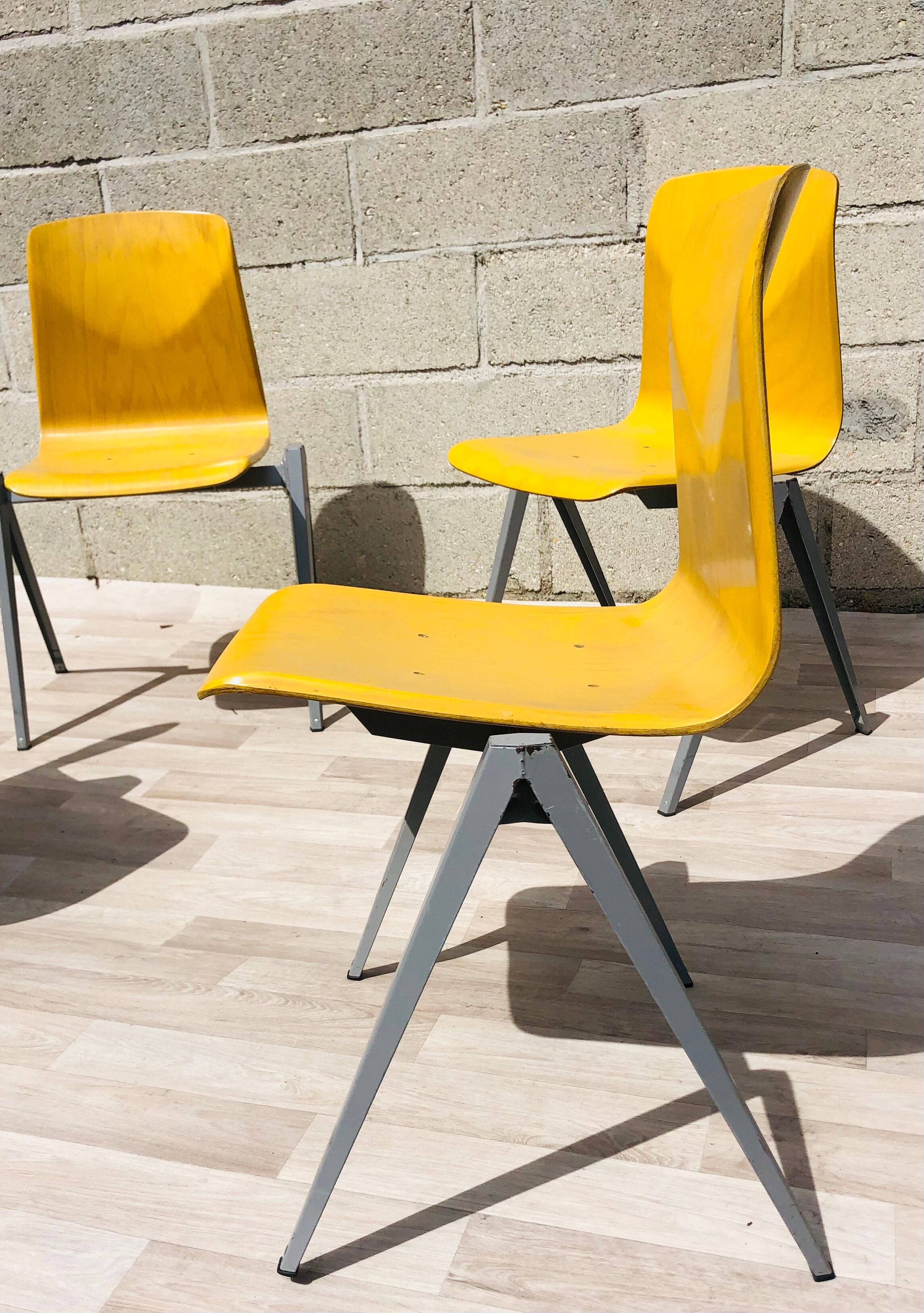 Vintage Chairs Compass Legs S22 Holland