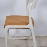 White Bauman sled chair