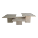Tables gigognes- basses travertin 1970