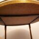 Table basse bouillotte Louis XVI laiton-cuivre