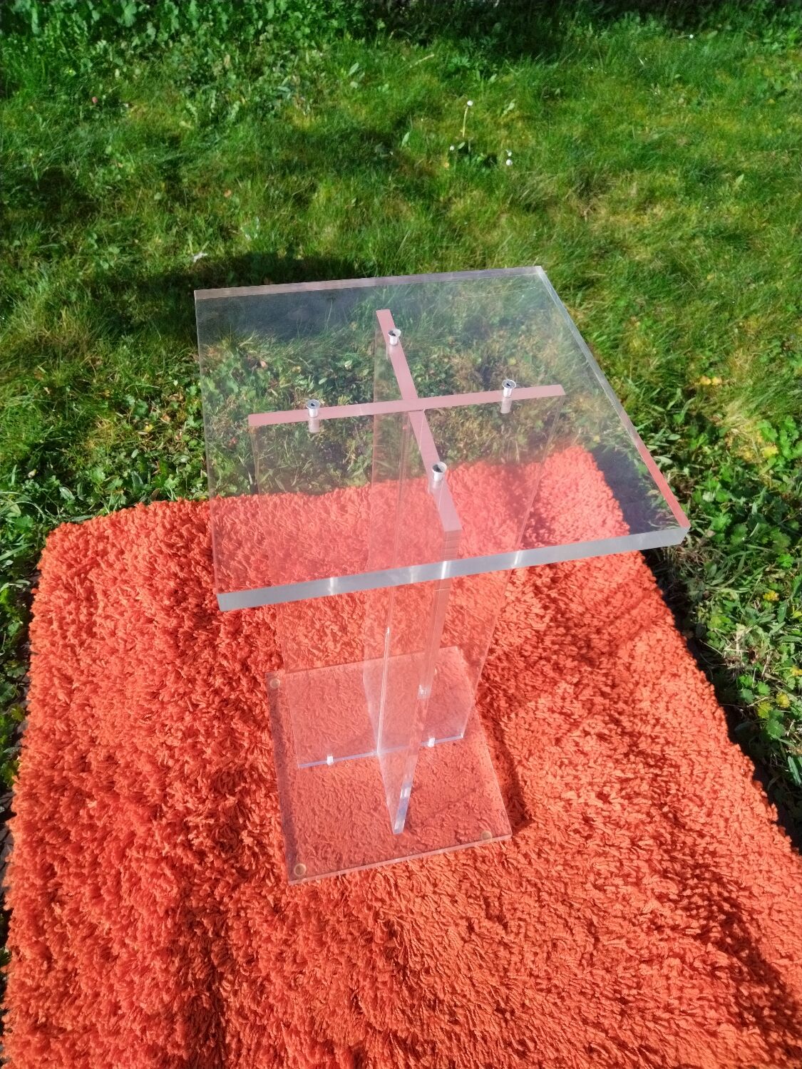 Pair of Plexiglas fifth wheel David lange