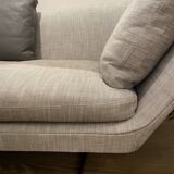 Zeus Flexform sofa with headrest and two cushions, 220 x 90 cm, new