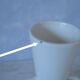 White glazed earthenware ceramics Design contemporary vase
