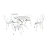 Wrought iron garden furniture