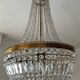 Lustre Montgolfière en laiton à pampilles