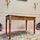 Bureau plat en noyer de style Louis XVI XIX eme siècle