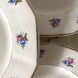 Digoin Sarreguemines dinner plates, floral