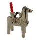 Ceramic candlestick horse, Sardinian, 1960s