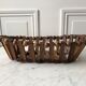 Fruit basket / bread in teak and pearl wood Scandinavian style 60s