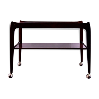 Serving table on wheels in rosewood from Denmark