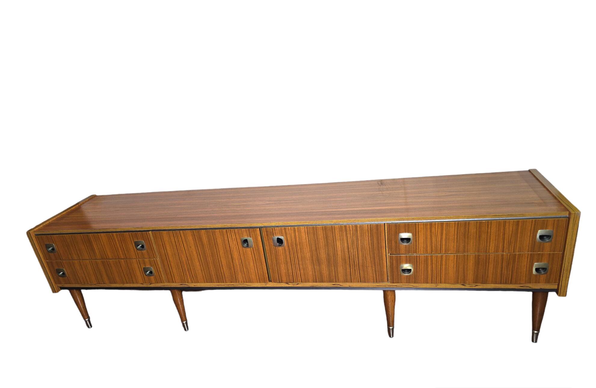 Scandinavian low sideboard from the 60s in teak