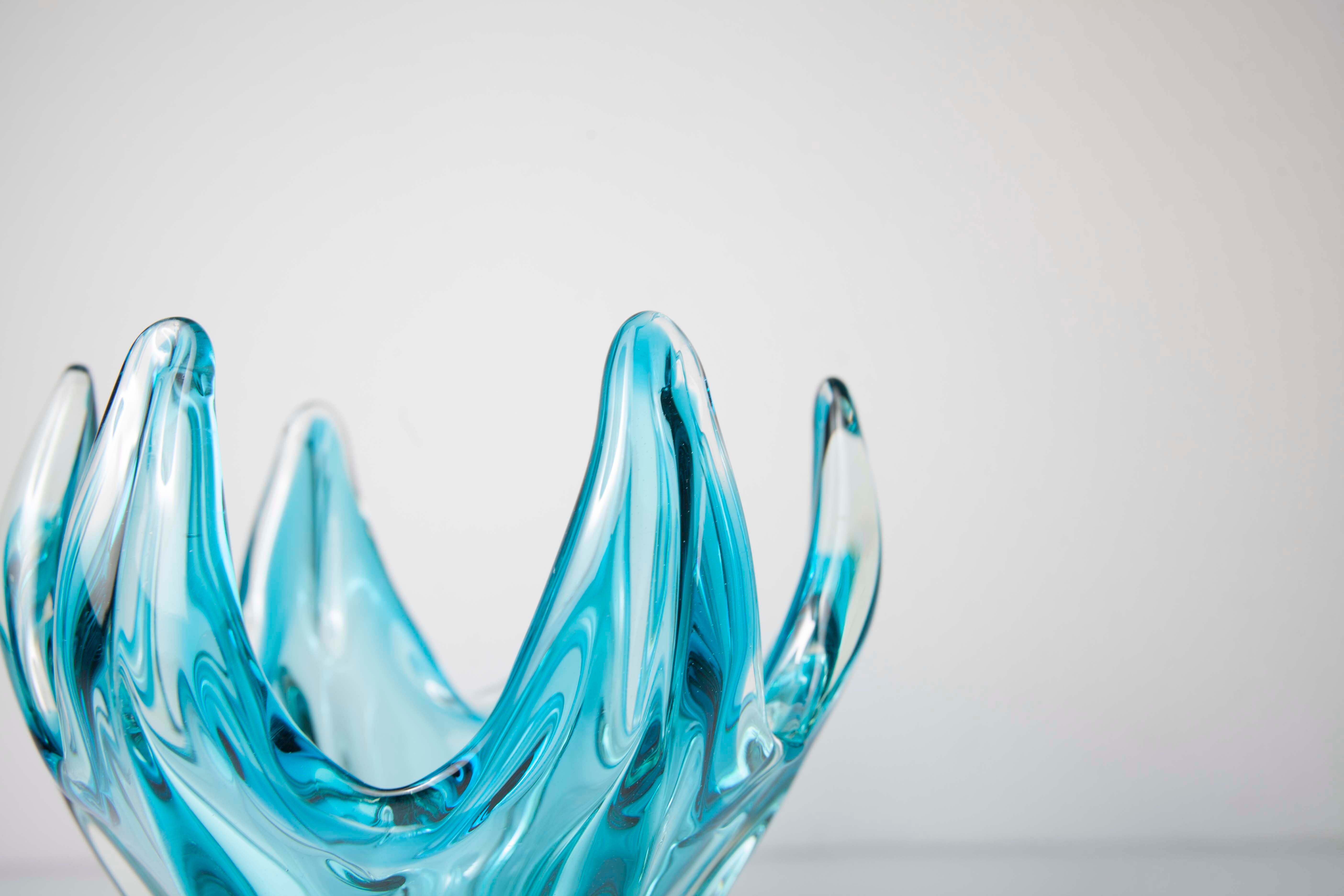 60's blue Murano vase