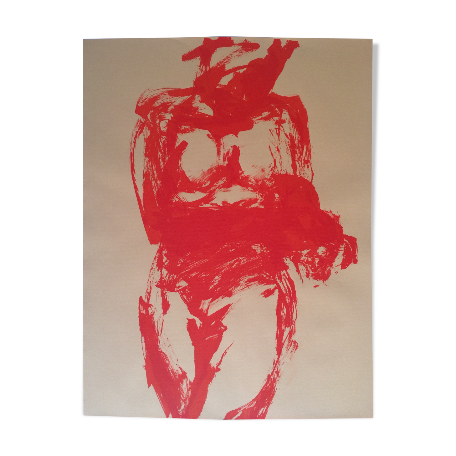 Original lithograph on paper by Claude Garache, untitled, circa 1970