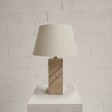 Travertine table lamp, 1970