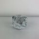 Juhava "ice cube" glass candlestick, vintage